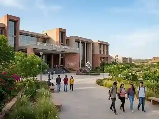 IIT Jodhpur (IITJ) main campus building on NH-65 Nagaur Road, Jodhpur, Rajasthan | 852-acre modern desert campus with academic blocks, research facilities and residential hostels