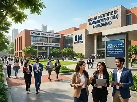 Top Management Colleges in India 2026 | IIM Ahmedabad, IIM Bangalore, Hotel Management, Luxury Brand Management campuses